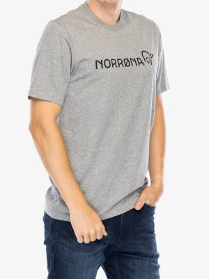 Koszulka bawełniana Norrona 29 Cotton Norrona Viking T-Shirt - drizzle melange