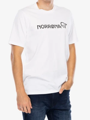 Koszulka bawełniana Norrona 29 Cotton Norrona Viking T-Shirt - pure white