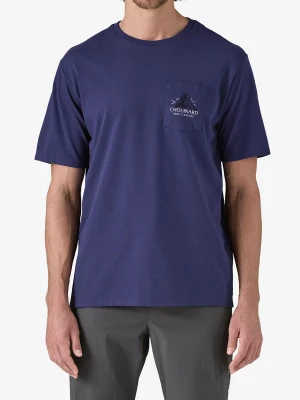 Koszulka bawełniana Patagonia Chouinard Crest Pocket Responsibili-Tee - solstice purple