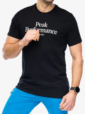 Koszulka bawełniana Peak Perfomance Original Tee - black/black Peak Performance