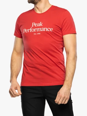 Koszulka bawełniana Peak Performance Original Tee - softer red