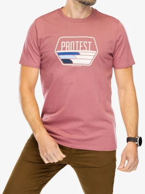 Koszulka bawełniana Protest Prtstan T-Shirt - deco pink