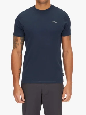 Koszulka bawełniana Rab Basecamp 3 Peak Tee - tempest blue