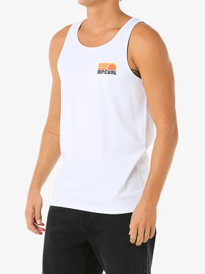 Koszulka bawełniana Rip Curl Surf Revival Peaking Tank - white