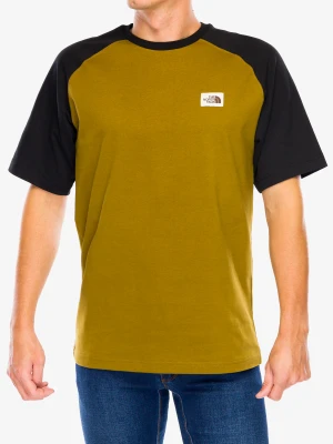 Koszulka bawełniana The North Face Heritage S/S Tee - moss green/tnf black