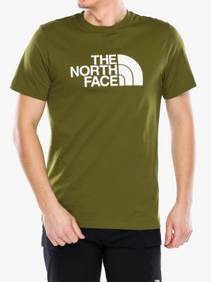 Koszulka bawełniana The North Face S/S Easy Tee - forest olive/tnf white