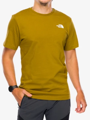 Koszulka bawełniana The North Face S/S Redbox Tee - moss green/tnf black