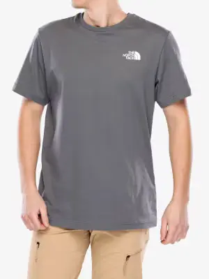 Koszulka bawełniana The North Face S/S Redbox Tee - smoked pearl/hero blue