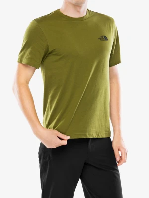 Koszulka bawełniana The North Face S/S Simple Dome Tee - forest olive