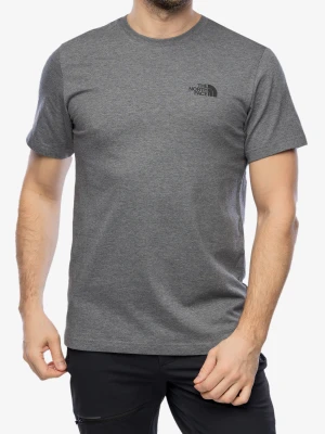 Koszulka bawełniana The North Face S/S Simple Dome Tee - medium grey