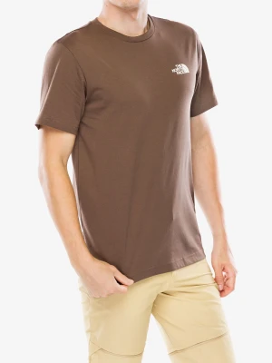 Koszulka bawełniana The North Face S/S Simple Dome Tee - smokey brown