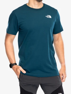 Koszulka bawełniana The North Face Vertical SS Tee - midnight petrol