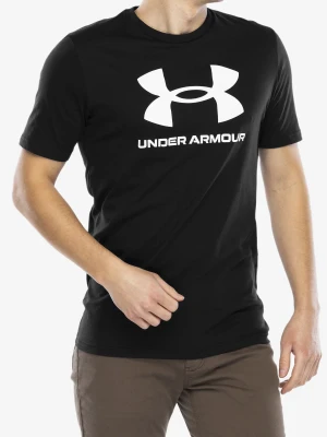 Koszulka bawełniana Under Armour UA Logo Short Sleeve - black/white