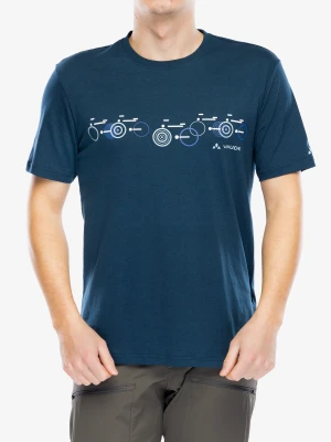 Koszulka bawełniana Vaude Cyclist T-Shirt V - dark sea uni