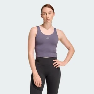 Koszulka bez rękawów 3 Stripes Studio All Me Light Support Adidas