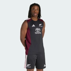 Koszulka bez rękawów All Blacks Adidas beżowy
