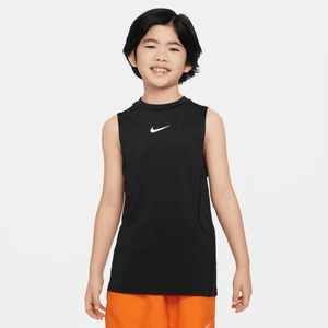 Koszulka bez rękawów dla dużych dzieci (chłopców) Nike Pro - Czerń