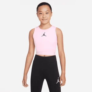 Koszulka bez rękawów dla dużych dzieci (dziewcząt) Jordan - Różowy