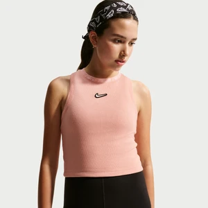 Koszulka bez rękawów dla dużych dzieci (dziewcząt) Nike Dri-FIT - Pomarańczowy