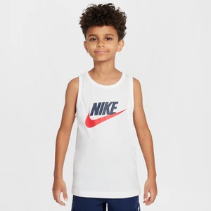 Koszulka bez rękawów dla dużych dzieci Nike - Biel