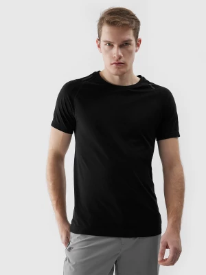 Koszulka bezszwowa do biegania w terenie męska - czarna 4F