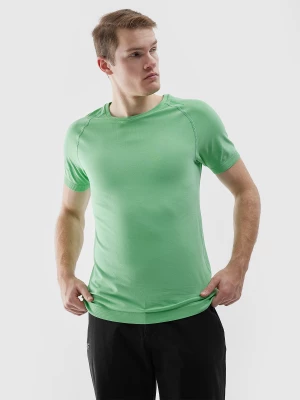 Koszulka bezszwowa do biegania w terenie męska - zielona 4F