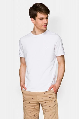 Koszulka Biała 2 Bawełniana Daniel Lancerto