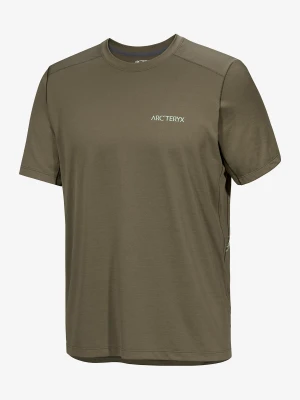 Koszulka biegowa Arcteryx Cormac ArcBird Logo SS - tatsu heather/stone green