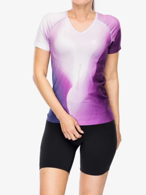 Koszulka biegowa damska Compressport Performance S/S T-Shirt - lilac