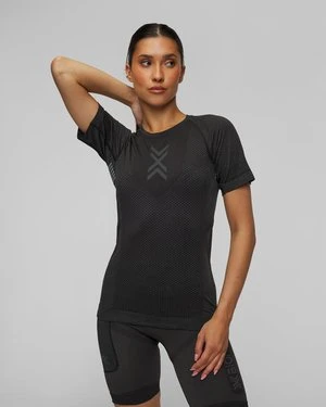 Koszulka Biegowa Damska X-bionic Xceed Run Shirt Szaro-czarna