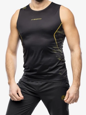 Koszulka biegowa La Sportiva Pacer Tank - black/yellow