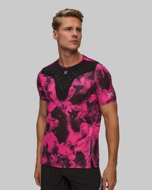 Koszulka Biegowa Męska X-bionic Corefusion Run Shirt Czarno-różowa