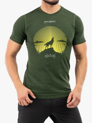 Koszulka Brubeck Outdoor Wool Pro T-Shirt - green/wolf