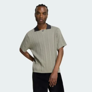 KOSZULKA CABLE KNIT FOOTBALL Adidas Silver Pebble