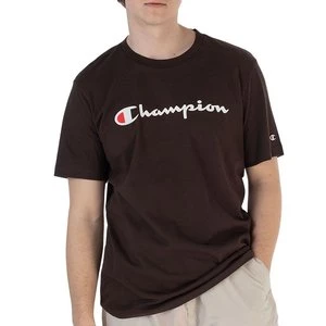 Koszulka Champion Embroidered Script Logo 219206-MS548 - brązowa