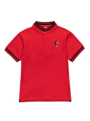 Koszulka chłopięca polo czerwona Minoti