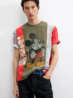 Koszulka collage Mickey™ Desigual zielony