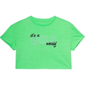 Koszulka, crop top dziewczęcy 4FJWSS24TTSHF1144 4F