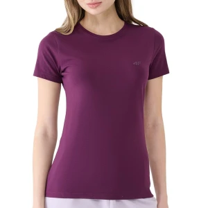 Koszulka damska 4F WSS25TTSHF235150S - fioletowa