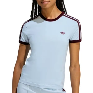 Zdjęcie produktu Koszulka damska adidas Originals 3-Stripes Slim KD3684 - niebieska