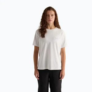 Koszulka damska Arcteryx Kragg Cotton Little Bird Crew white light / white Arc'teryx