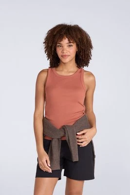 Koszulka damska bez rękawów - Orange Animal