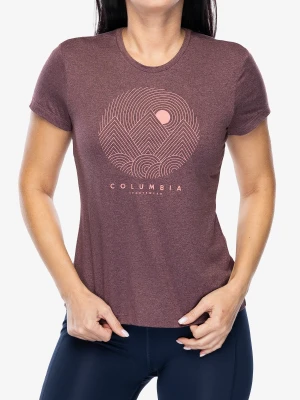 Koszulka damska Columbia Sloan Ridge Graphic S/S Tee - moonvista heather/linear land