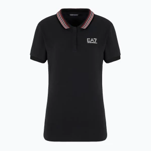 Koszulka damska EA7 Emporio Armani Golf Pro Polo Damier black