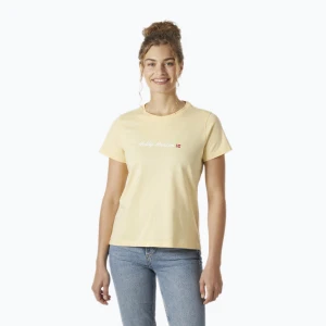 Koszulka damska Helly Hansen Core Graphic 2.0 yellow cream