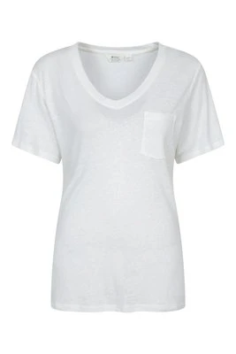 Koszulka damska Lewes Linen Blend Slub - Cream Mountain Warehouse