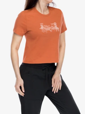 Koszulka damska Mammut Massone T-Shirt Cropped Rocks - brick