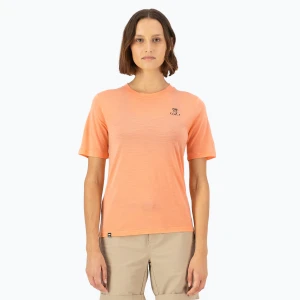 Koszulka damska Mons Royale Icon Relaxed Tee punch Pomarańczowy