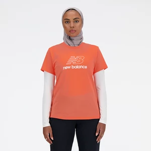 Koszulka damska New Balance WT41816GFR - pomarańczowa