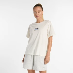 Zdjęcie produktu Koszulka damska New Balance WT51541SST – beżowa